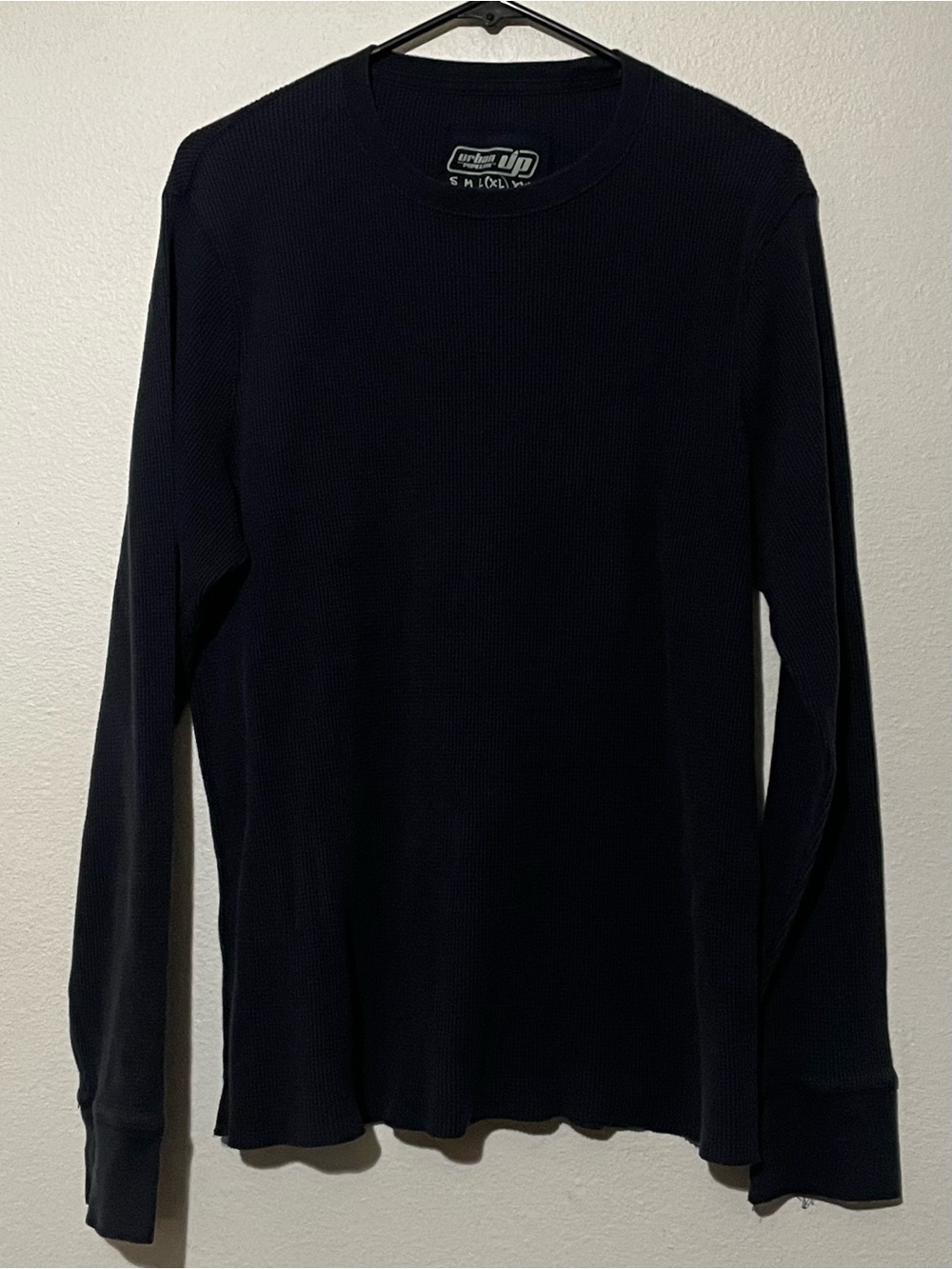Urban Outfitters Men’s Long-Sleeve Crew Thermal Shirt - Blue
